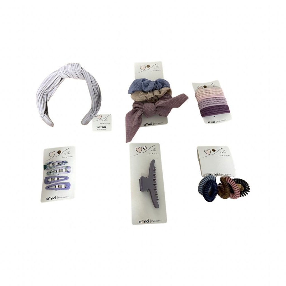 NEW - 6 pcs of Assorted Scunci Hair Accessories